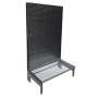 Black Gondola with Wire Shelves