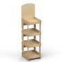 Rustic Wooden Display FRESH with Curved Top