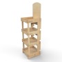 Rustic Wooden Display FRESH with Curved Top