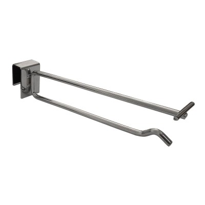 Wall Strip Flip Ticket Crossbar Hook Chrome