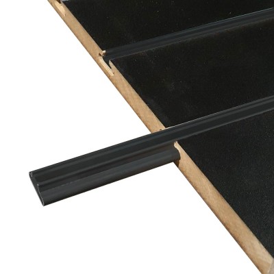 Black Aluminum T Extrusion for Slat Panel 2400 mm