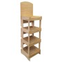 Rustic Wooden Display FRESH with Curved Top
