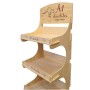 Rustic Shop Shelving Display SYDNEY 4 Tier with Lip
