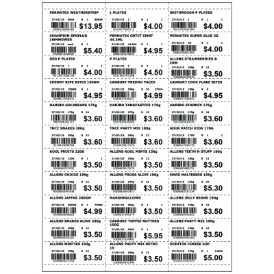 Paper ticket for Data Strips