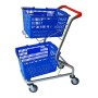 Shopping Basket Trolley Holds 2 Baskets