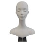 Head Display ST3  Mannequin Female Plastic WHITE 