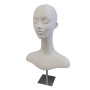 Head Display ST3  Mannequin Female Plastic WHITE 