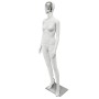 Premium Female Mannequin F48 White Chrome Face