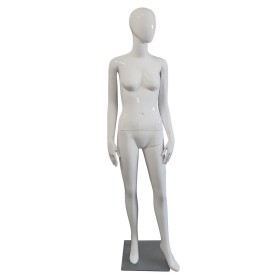 Premium Female Mannequin F19 Gloss White - EGG Face