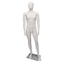 Premium Male Mannequin M22 White Matt - Egg Face
