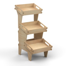 Wooden 3-tier Display WOODY 3