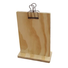 Wooden Menu Holder with Clip