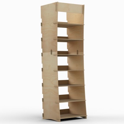 8 Shelf Timber Display Stand MOON