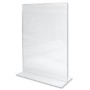 A2 Acrylic Stand Up Sign Holder Portrait 