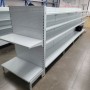 Double Sided Pegboard Gondola White