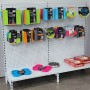 Single Sided Pegboard Gondola White