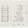 Timber Display Stand TROLLEY
