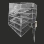 4 Tray Acrylic Bakery Case